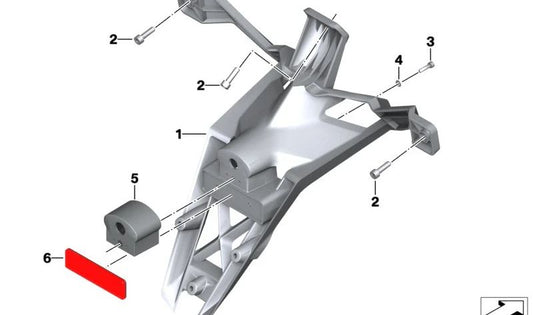 Vis ISA OEM 07129905261 pour les motos BMW R1200GS, R1250GS, S1000RR ... et plus. BMW original Motorrad.