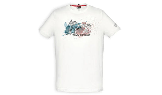 Camiseta blanca talla S OEM 76615A80FB5 para BMW Motorrad F850GS. Válido para BMW. Original BMW Motorrad.