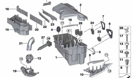 Manguito de goma para caja eléctrica OEM 12517799666 para BMW E70 xDrive30d, xDrive40d, xDriveM50d, X5 3.0d, 3.0sd. Original BMW.