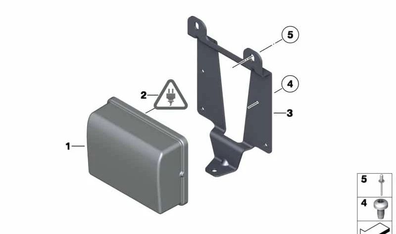 Soporte ACC 2 OEM 51118050072 para BMW F01, F02. Original BMW.