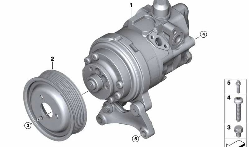 Bomba tándem OEM 32416787345 para BMW E71 X6 xDrive35i (N54). Compatible con modelos producidos entre 2008 y 2010. Pieza original BMW.