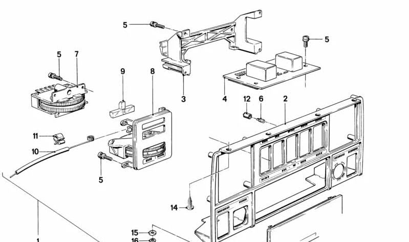 OEM -Lüfterschalter 64111367604 für BMW E12, E21, E23, E24, E28. Original BMW.