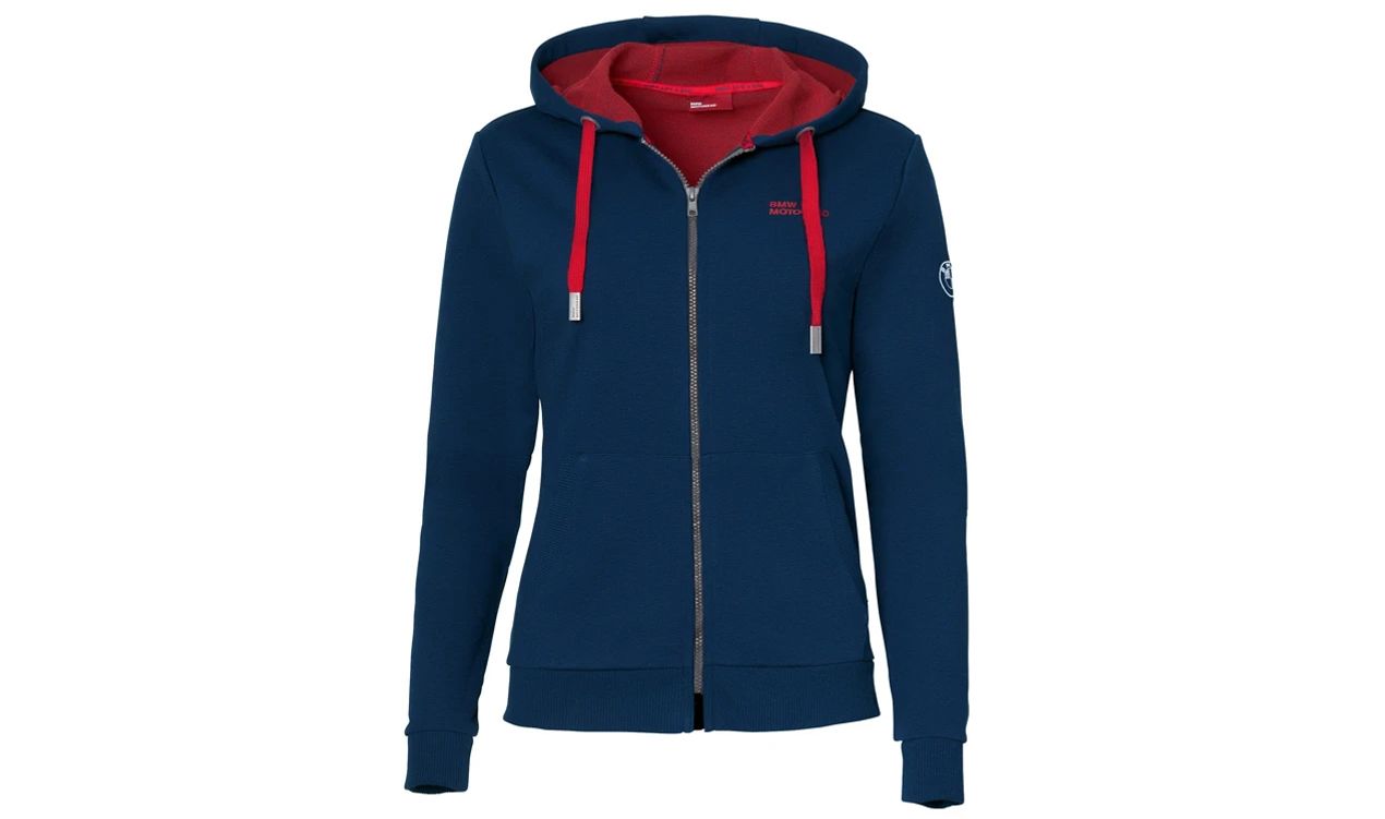Sudadera con capucha Zip "Make Life a Ride" OEM 76618542409 para BMW Motorrad {R1200GS, R1250GS, F750GS, F850GS, S1000XR, K1600GT, G310GS, R nineT, entre otros}. Original BMW Motorrad.