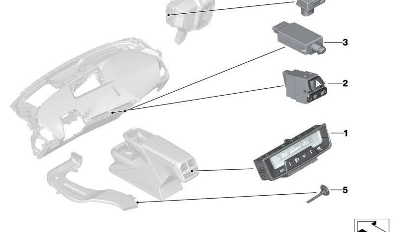 Switch for various models/series of BMW i I20 (OEM 61315A500B7). Genuine BMW