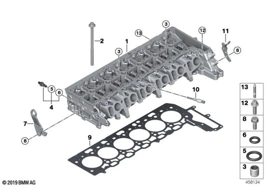 OEM 11128589105 Cylinder Head Gasket for BMW G20, G21, G30, G31, G32, G11, G12, G14, G15, G16, X3, X4, X5, X6, X7... and more. Genuine BMW.