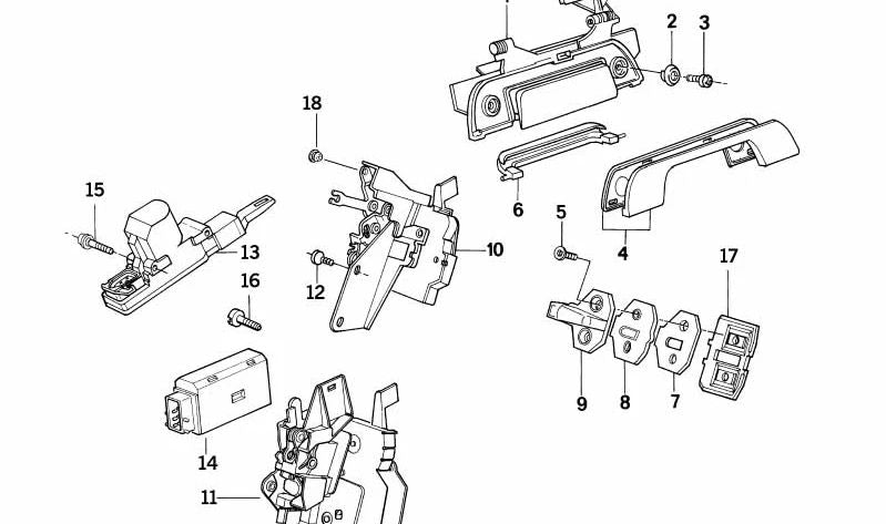 Board de clôture OEM 51218127140 pour BMW E36, E34, Z3. BMW d'origine.