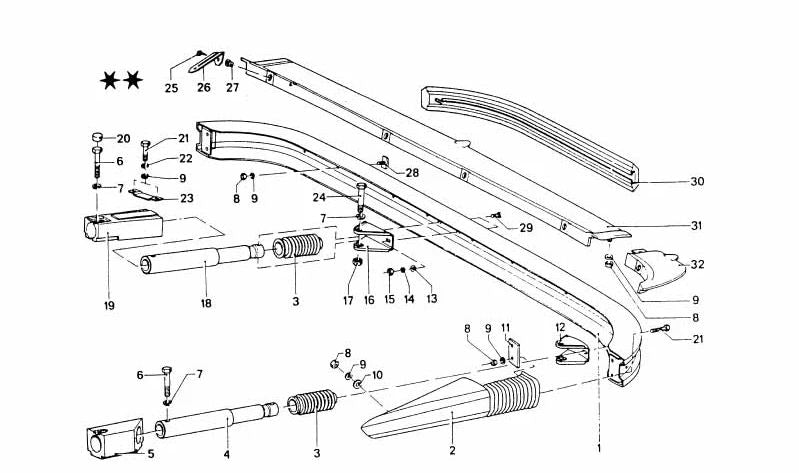 Parachoques trasero para BMW (OEM 51121826921). Original BMW