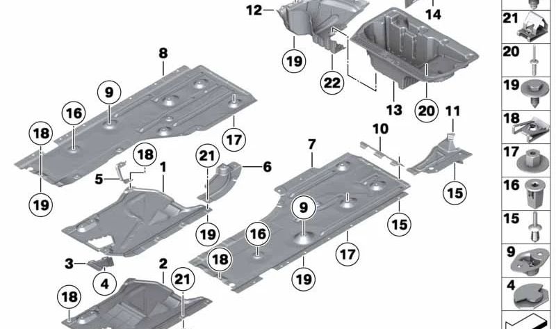 OEM 517129167 Separatore di compartimenti di trunk per BMW X1 E84. Organizzatore multifunzione per il bagagliaio. BMW originale.