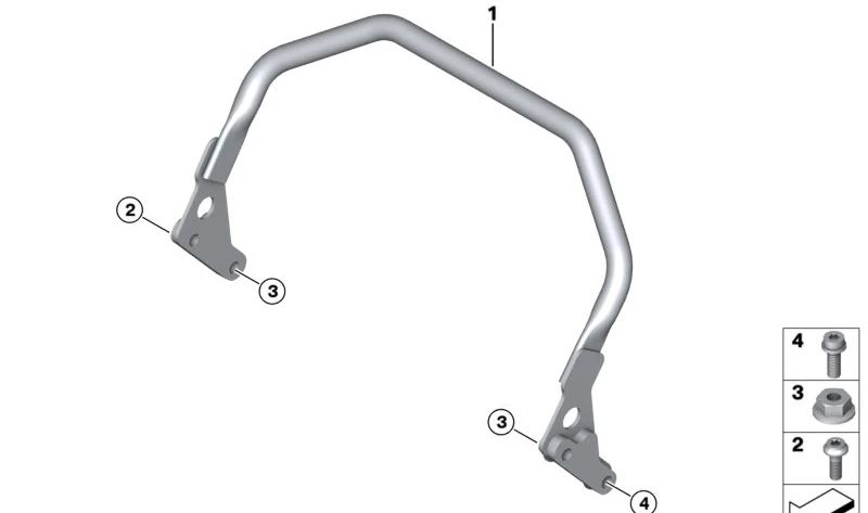 Vis ISA M6X18-8.8-ZNNIV OEM 07129907195 pour motos BMW R1200GS, R1250GS, K1600GT... et plus. BMW Motorrad d'origine.