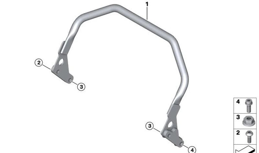 Tornillo ISA M6X18-8.8-ZNNIV OEM 07129907195 para motos BMW R1200GS, R1250GS, K1600GT... y más. Original BMW Motorrad.