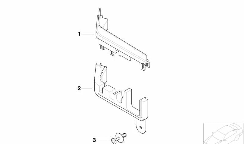 Couverture inférieure OEM 12521432781 pour BMW E36 et Z3. BMW d'origine.