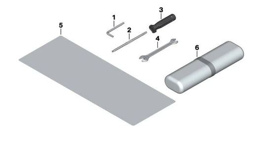 Punta recambiable de destornillador OEM 71117727894 para motos BMW S 1000 R, S 1000 RR, M 1000 RR, R 18, K 1600 GT... y más. Original BMW Motorrad.