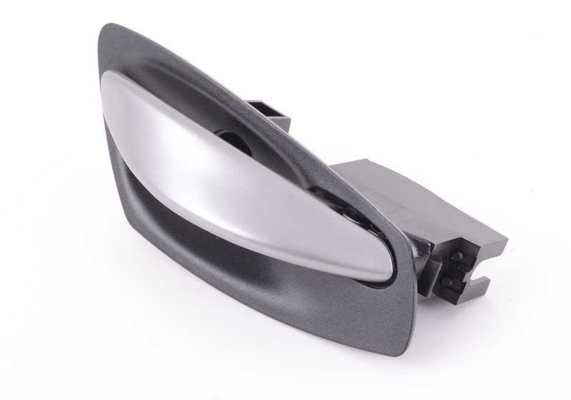 Manilla interior puerta izquierda negra OEM 51417158495 para BMW Z4 E85 (modelos 2.0i, 2.2i, 2.5i con cambio manual o automático). Original BMW.