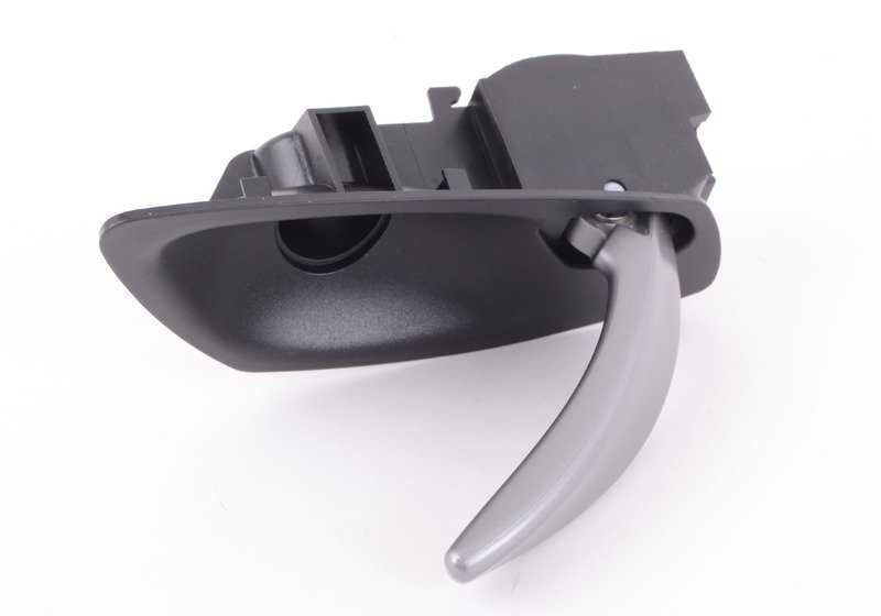 Manilla interior puerta izquierda negra OEM 51417158495 para BMW Z4 E85 (modelos 2.0i, 2.2i, 2.5i con cambio manual o automático). Original BMW.
