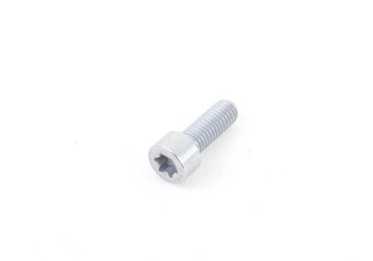 Tornillo ISA M8X22 OEM 07129905769 para BMW E46 330Cd y 330d. Compatible con motores M57T. Usado en componentes del motor como el sistema del cilindro y el compresor de aire acondicionado. Tornillo original BMW.