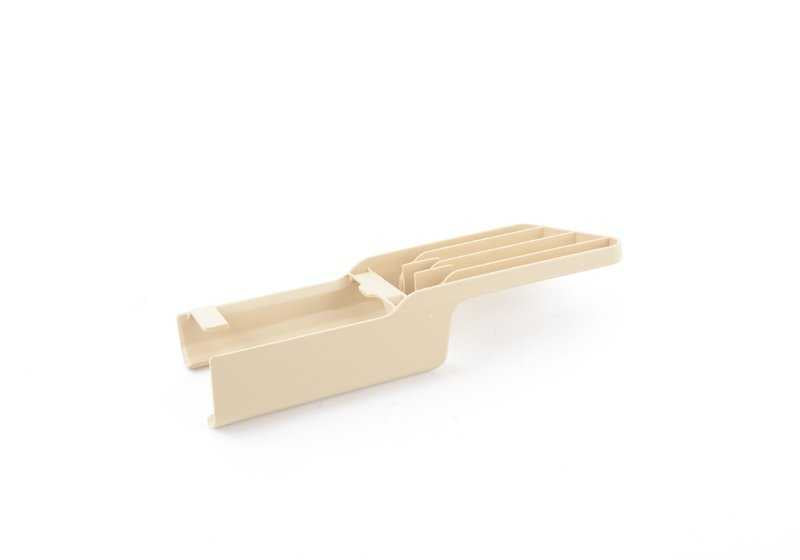 Tapa embellecedora guía asiento trasera derecha OEM 52107348338 para BMW X5 F15 {sDrive25d, xDrive25d, xDrive28i, xDrive30d}. Original BMW.