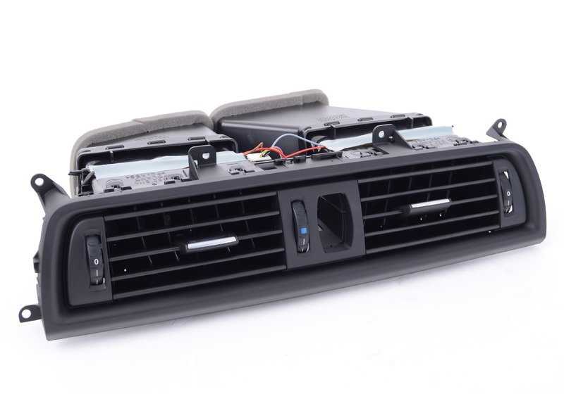 Rejilla de ventilación central OEM 64229166885 para BMW F10, F11, F18. Original BMW.