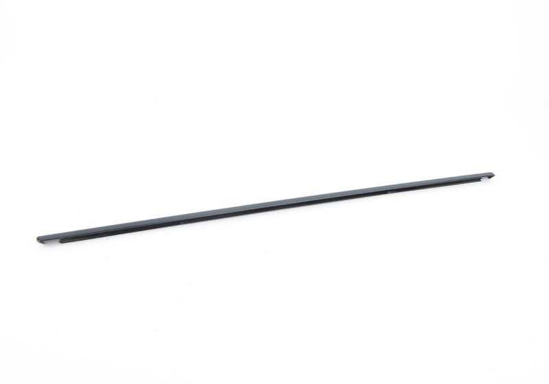 Moldura lateral trasera izquierda (negra brillo) OEM 51367891407 para BMW E46. Original BMW.