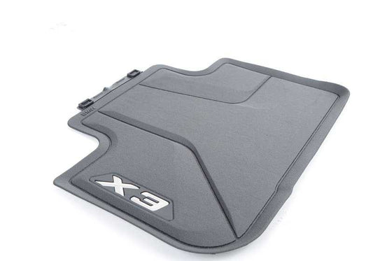 Alfombrillas traseras para todo clima OEM 51472450512 para BMW X3 G01, X3 G01 LCI, iX3 G08 BEV, iX3 G08 BEV LCI, X3 M F97, X3 M F97 LCI. Original BMW.