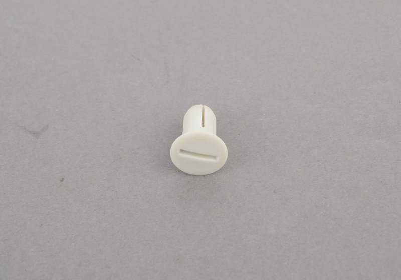 Botón de fijación blanco Lotos OEM 52101968332 para BMW E24. Original BMW.
