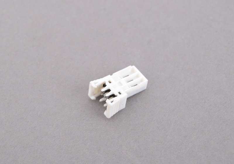 Conector eléctrico 3 pines blanco OEM 61138352504 para BMW E38. Original BMW.