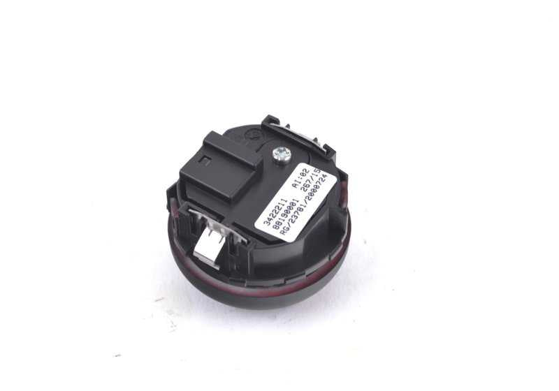 Interruptor de intermitentes de emergencia OEM 61313422211 para MINI R56, R56 LCI, Clubman R55, Cabrio R57, Coupé R58, Roadster R59, Countryman R60, Paceman R61... y más. Original MINI.