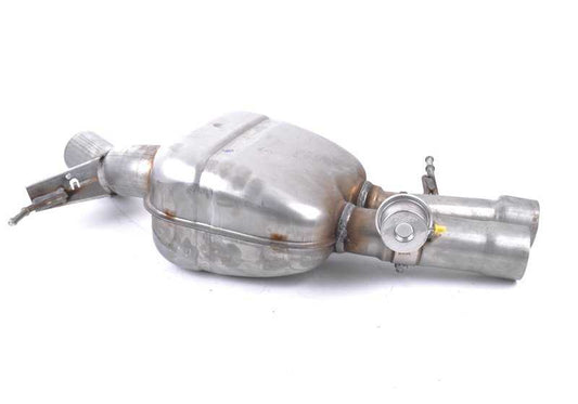 Silenciador trasero izquierdo OEM 18307848828 para BMW Serie 5 F10 M5. Original BMW.