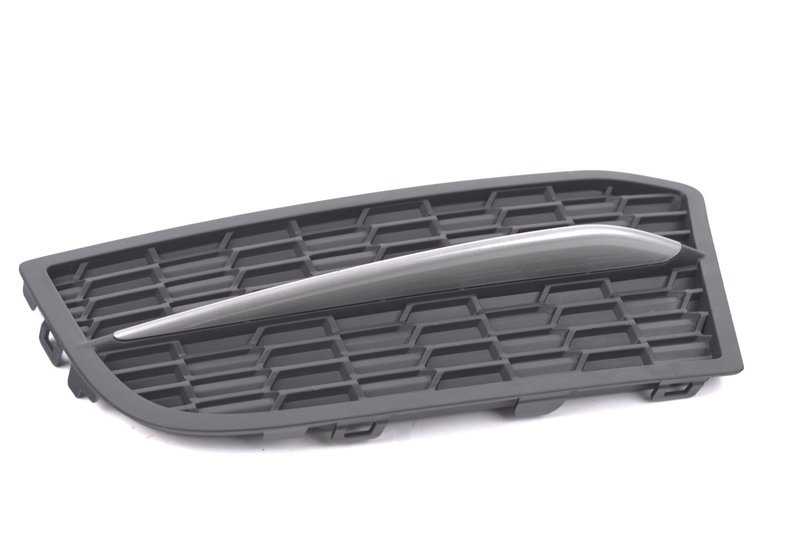 Rejilla de entrada de aire cerrada izquierda OEM 51118055133 para BMW F10, F10N, F11, F11N. Original BMW.