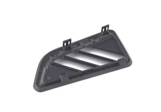 Tapa rejilla salida aire desempañador derecha OEM 51459172960 para BMW F01, F01N, F02, F02N, F04. Color negro. Pieza original BMW.