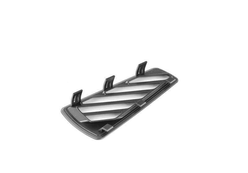 Tapa rejilla salida aire desempañador derecha OEM 64227007154 para BMW E65, E66. Color gris basalto. Repuesto original BMW.