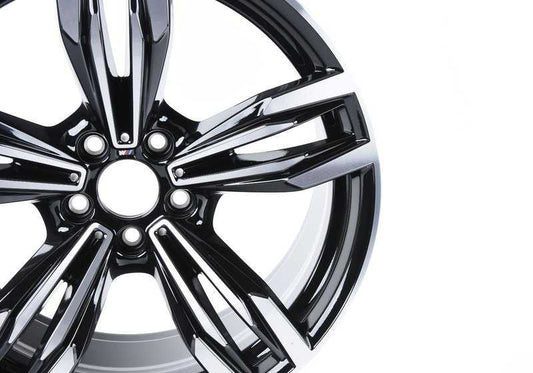 Llanta de aleación Jet Black OEM 36118047256 para BMW F06, F12, F13. Original BMW.