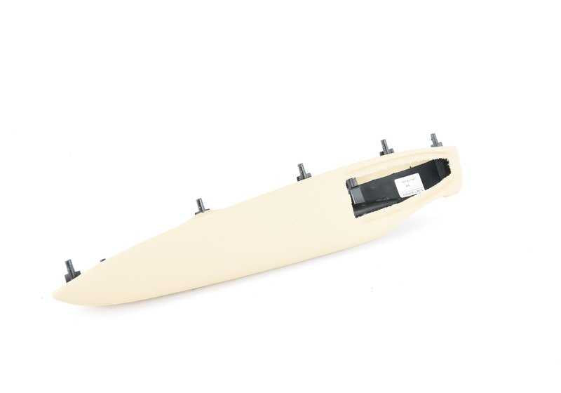 Apoyabrazos delantero izquierdo de piel beige OEM 51417279307 para BMW F30, F30N, F31, F31N, F35, F35N. Original BMW.