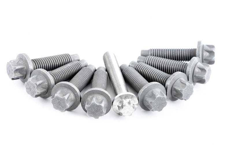 Juego tornillos de aluminio motor OEM 11110411131 para BMW E81, E82, E87, E88, F20, F21, F22, F23, E90, E91, E92, E93, F30, F31, F34, F32, F33, F36, E60, E61, F07, F10, F11, E63, E64, F06, F12, F13, E65, E66, F01, F02, E84, E83, F25, E70, F15, E71, F