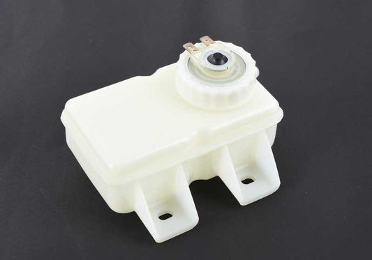 Depósito de líquido de frenos OEM 34321114907 para BMW E12, E24, E26. Compatible con todos los modelos indicados. Recambio original BMW.