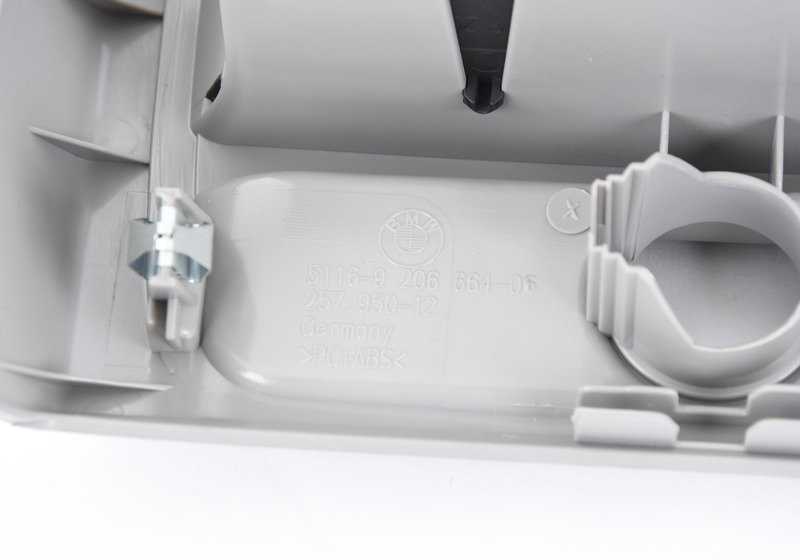 Paramento consola central trasero Everestgrau OEM 51169206787 para BMW Serie 5 F10, F11. Original BMW.