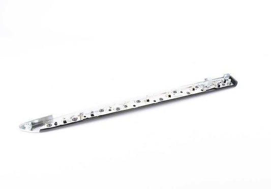 Moldura de puerta trasera izquierda en madera Fineline Anthrazit OEM 51427225525 para BMW F10, F11, F10 LCI, F11 LCI. Original BMW.