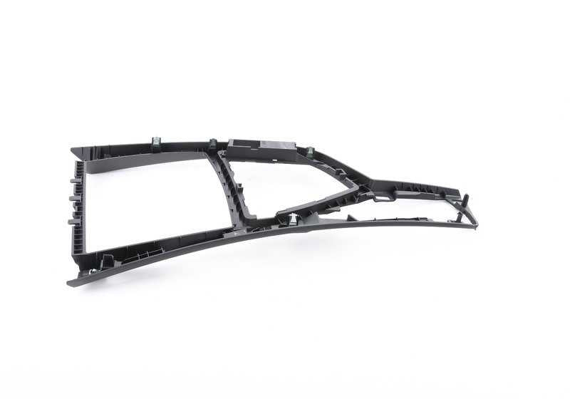 Embellecedor consola central delantera negro OEM 51169230726 para BMW F20, F20N, F21, F21N, F22, F23, F87. Original BMW.