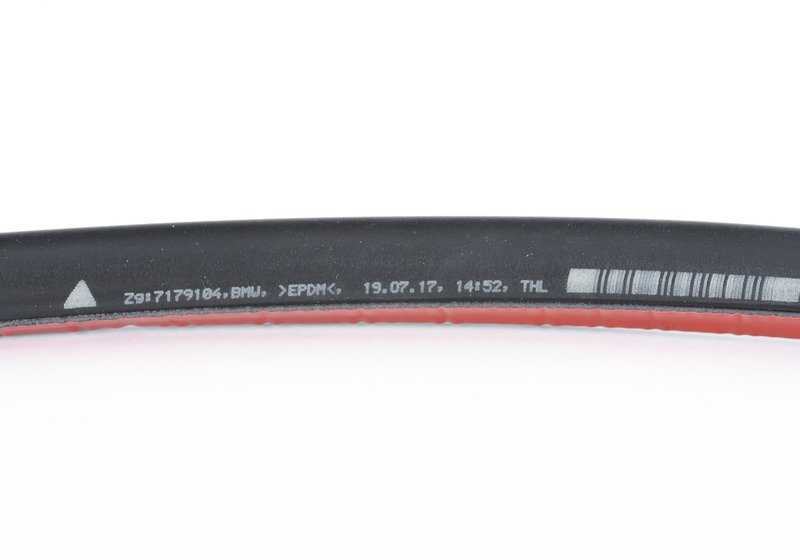 Burlete de puerta trasera OEM 51767179104 para BMW F02, F02N, F04. Original BMW.