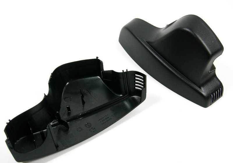 Tapas base retrovisor OEM 51167161083 para BMW E81, E82, E87, E88, E90, E91, E92, E93, E60, E61, E63, E64, E65, E66, E89. Color negro. Original BMW.