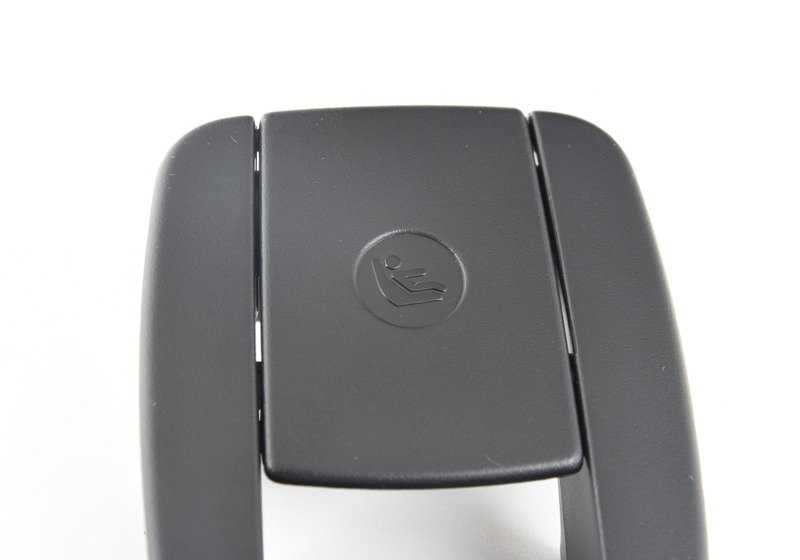 Tapa embellecedora Isofix OEM 52207348047 para BMW F32, F32N, F36, F36N, F82, F82N. Color negro. Pieza original BMW.