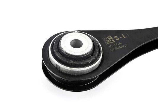 Barra di gestione con cuscinetto in gomma sinistra per BMW I12, I15 (OEM 33326862215). BMW originale.