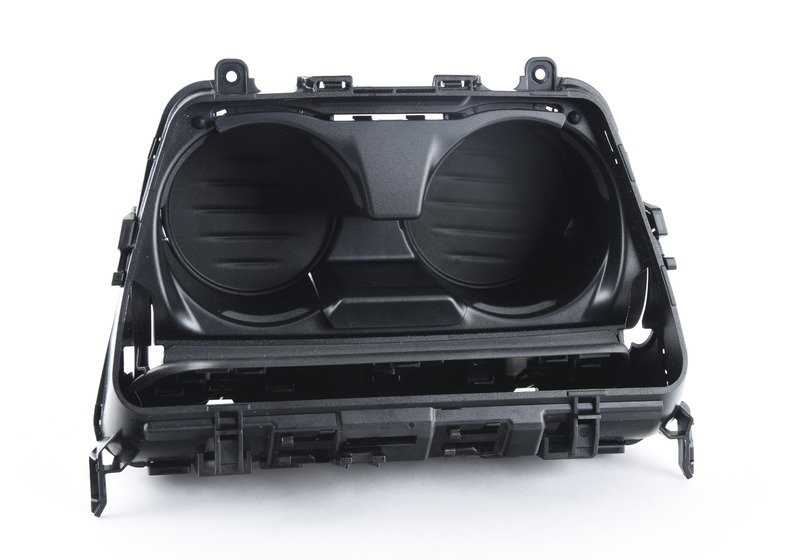 Portavasos delantero consola central OEM 51169197227 para BMW F06, F06N, F12, F12N, F13, F13N. Original BMW.