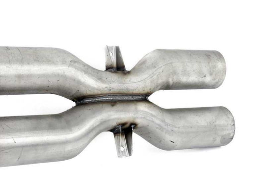 Exhaust pipe with intermediate silencer OEM 18307848140 for BMW F10, F06. Original BMW spare.