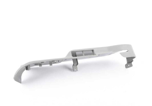 Tapa lateral exterior derecha OEM 52108140302 para BMW E34. Pieza original BMW. Compatibilidad: 518i (HA11, HA12, HA21, HA22, HA31, HA32, HA41, HA42, HG11), 518g (HH11). Color gris plata (silbergrau).