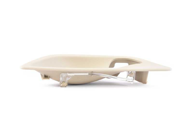 Embellecedor de tirador de puerta izquierda OEM 51417226365 para BMW F10, F11, F18. Original BMW