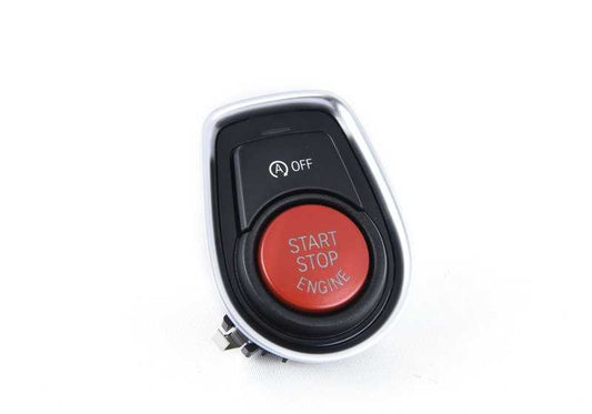 Botón Start/Stop rojo OEM 61318076620 para BMW F20, F21, F22, F87, F30, F31, F34, F80, F32, F33, F36, F82, F83. Sustituye el botón de encendido. Original BMW.