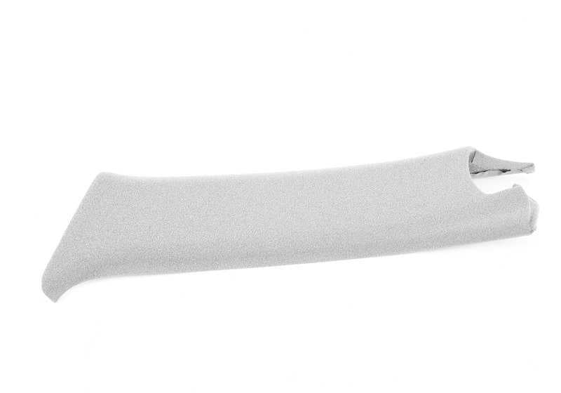 Pannello interno Colonna destra Colore grigio argento 51438149060 per BMW E34 (518G, 518i, 520i, 525i). Compatibile con versioni manuali e automatiche. BMW originale.