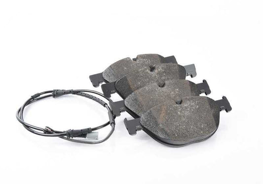 Juego de pastillas de freno con sensor OEM 34112449264 para BMW F07, F10, F06, F12, F13. Compatible con versiones 520d, 528i, 530d, 535i y xDrive. Original BMW.