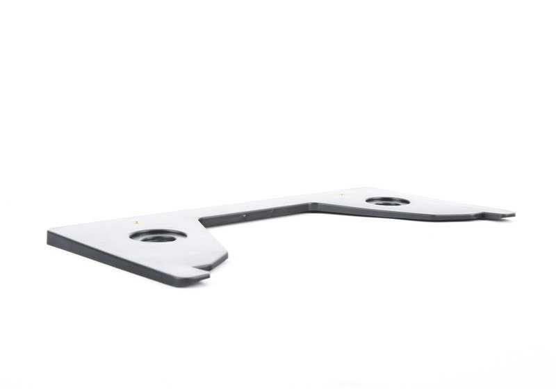 Soporte de matrícula OEM 51187000548 para BMW X5 (E53, E70) y MINI (R50, R52, R53). Pieza original BMW y MINI.