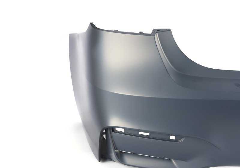 Paragolpes trasero imprimado OEM 51128055991 para BMW F80. Original BMW.